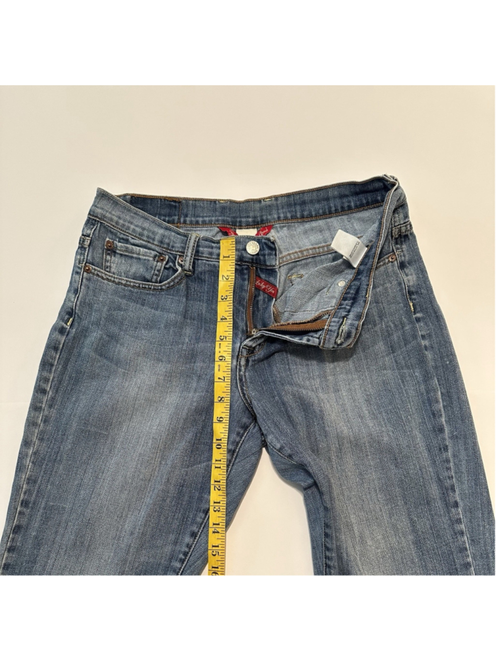 Lucky Brand Distressed Jeans Easy Rider Womens Size 10 / 30 X 33 Blue Bootcut - Picture 9 of 16